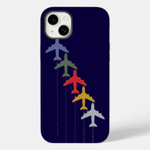 Coque Case-Mate iPhone avions de voyage colorés