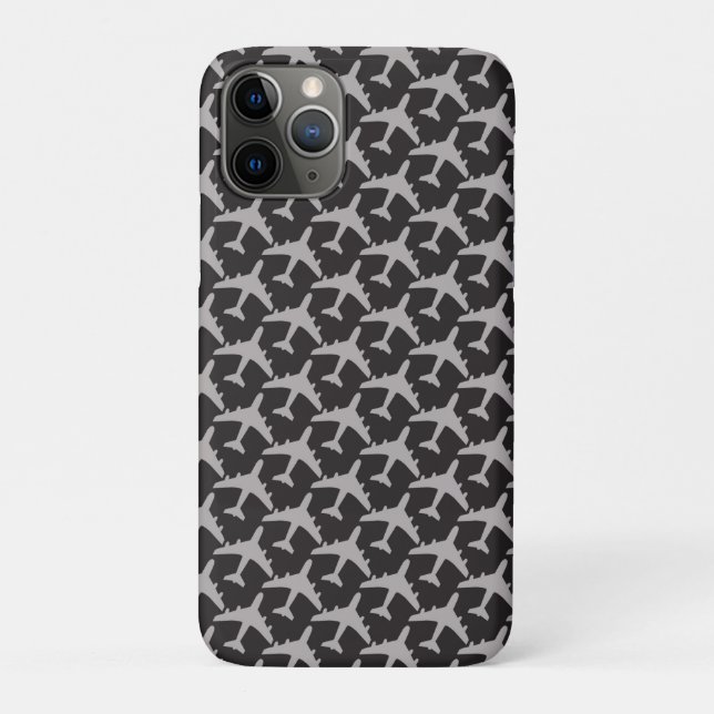 Coques Case-Mate iPhone Avions gris Avion Pilote Aviation Aviateur (Dos)