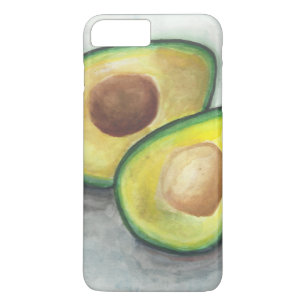 Coque iPhone 8 Plus/7 Plus Avocado en aquarelle