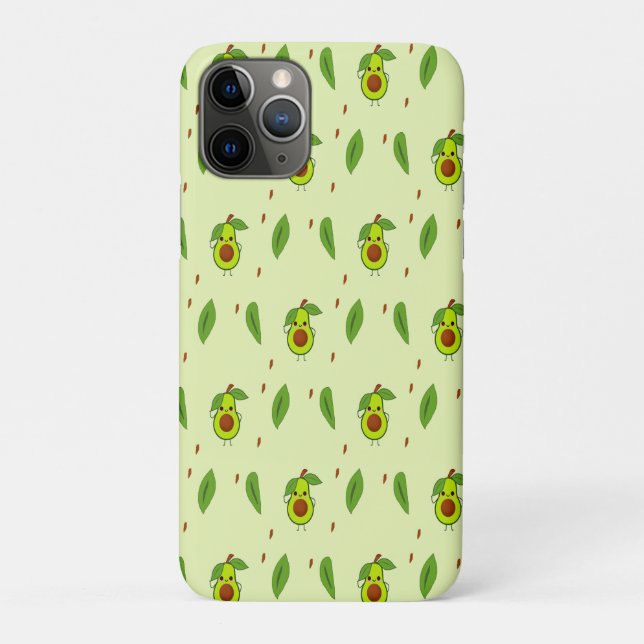 Coques Case-Mate iPhone Avocat Cute kawaii vert (Dos)