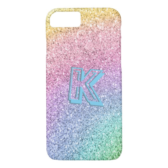 Coques Case-Mate iPhone Awesome Pastel Parties scintillant Girly Monogramm (Dos)