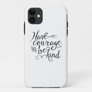 Case-Mate iPhone Case Ayez du courage et soyez une jolie typographie de 