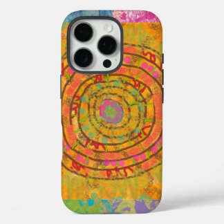Coque iPhone 16 Pro Aztec Abstrait