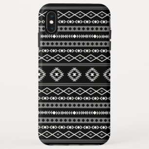 Case-Mate iPhone Case Aztec blanc gris noir Motifs mélangés Motif