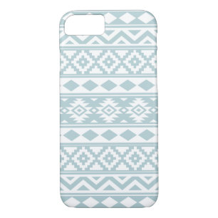 Coques Pour iPhone Aztec Essence Ptn III b Canard Oeuf Bleu & Blanc
