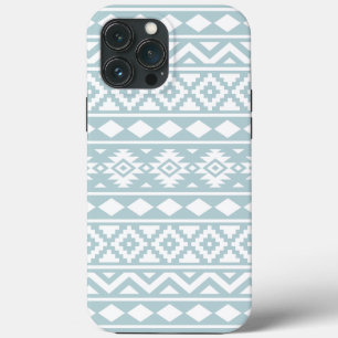 Case-Mate iPhone Case Aztec Essence Ptn III Blanc sur Canard Oeuf Bleu