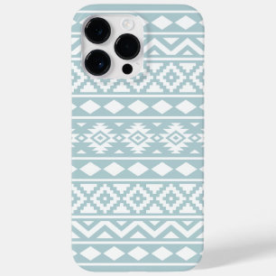 Coque Case-Mate iPhone Aztec Essence Ptn III Blanc sur Canard Oeuf Bleu