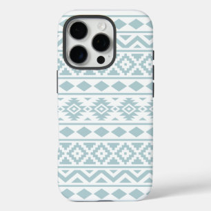 Coque iPhone 16 Pro Aztec Essence Ptn III Canard Bleu oeuf Blanc
