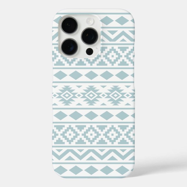 Coques Case-Mate iPhone Aztec Essence Ptn III Canard Bleu oeuf Blanc (Verso)