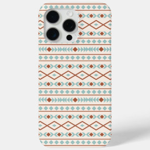 Coque Case-Mate iPhone Aztec Formes Motif Rusts Crème Turquoise-Bleu
