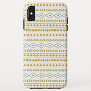 Case-Mate iPhone Case Aztec Formes Motif Turquoise Gold Cream