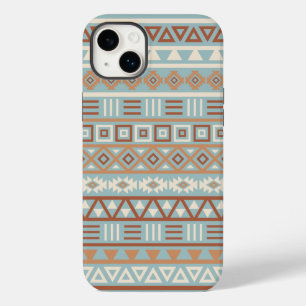 Coque Case-Mate iPhone Aztec Influence Motif Crème Bleue Terracottas