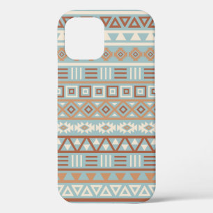 Case-Mate iPhone Case Aztec Influence Motif Crème Bleue Terracottas