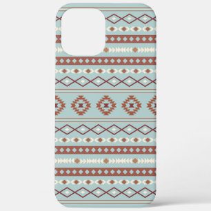 Case-Mate iPhone Case Aztec Mixte Motif Motif Rusts Crème Bleu