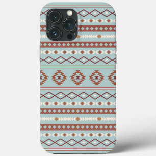 Case-Mate iPhone Case Aztec Mixte Motif Motif Rusts Crème Bleu