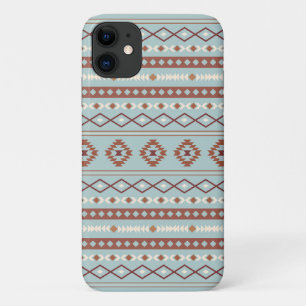 Case-Mate iPhone Case Aztec Mixte Motif Motif Rusts Crème Bleu