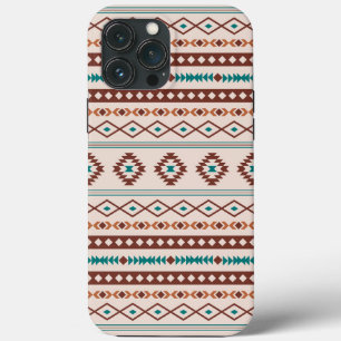 Case-Mate iPhone Case Aztec Rusts Crème Turquoise Motifs mélangés Motif