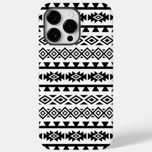 Coque Case-Mate iPhone Aztec Stylisé Big Motif II noir sur blanc