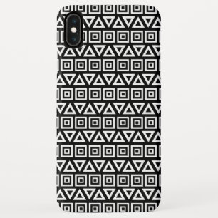 Case-Mate iPhone Case Aztec Triangles+Motif Carré blanc sur noir