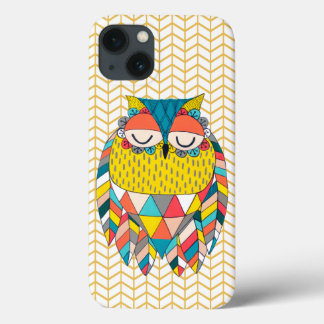 iPhone 13 Case Aztec Tribal Modern Owl Illustration Samsung Note