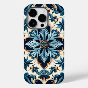 Coque Case-Mate iPhone Azulejo Porcelain Carrelage bleu Motif méditerrané