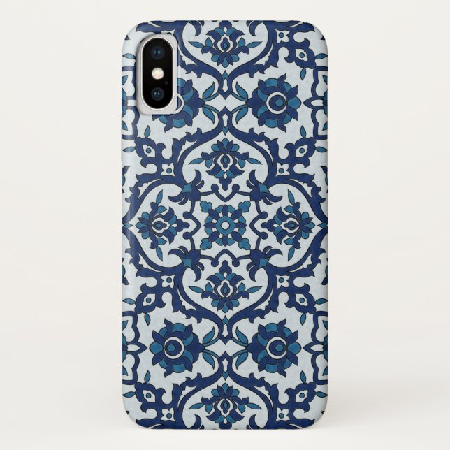 Coques Case-Mate iPhone Azulejos Floral Carrelage Motif (Dos)