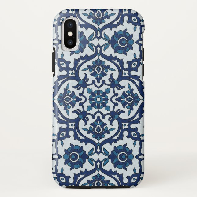 Coques Case-Mate iPhone Azulejos Floral Carrelage Motif (Dos)