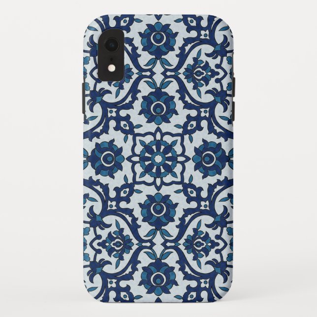 Coques Case-Mate iPhone Azulejos Floral Carrelage Motif (Dos)