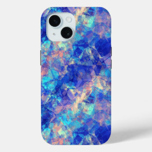 Coque Case-Mate iPhone Azure Blue Crumpled Texture