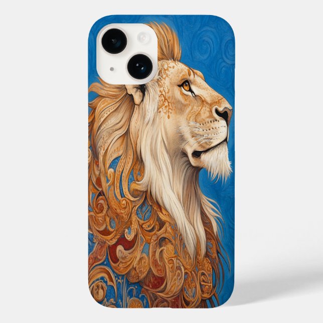 Coques Case-Mate iPhone 🦁 🔵 Azure King (Verso)
