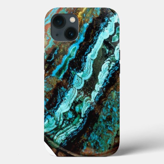 Coques Case-Mate iPhone Azurite Malachite Gemstone (Verso)