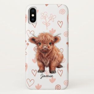 Case-Mate iPhone Case Baby Highland Cow Nom personnalisé