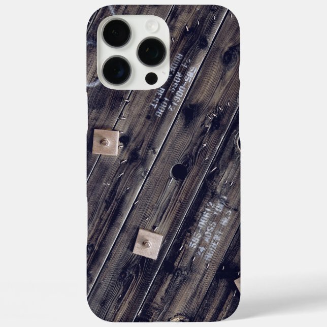 Coques Case-Mate iPhone Bac en bois industriel (Verso)