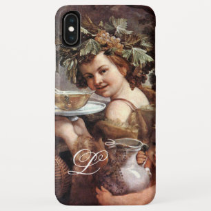 COQUES POUR iPhone BACCHUS AVEC GRAPES ET MONOGRAMME DE VIN