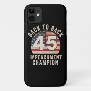 Case-Mate iPhone Case Back to Back Impeachment Champ American Flag Vinta