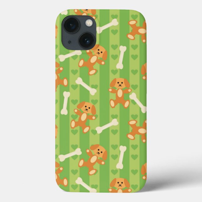 Coques Case-Mate iPhone background witdogs and bonbons (Verso)