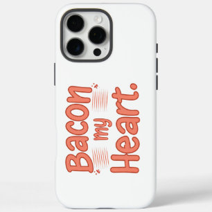 Coque iPhone 16 Pro Max Bacon, mon coeur