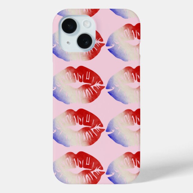 Coques Case-Mate iPhone Baddie Kiss Mark américain (Verso)