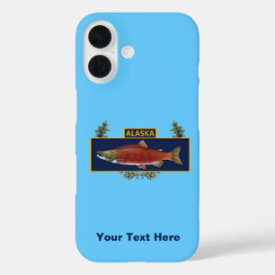 Coque Pour iPhone 16 Badge du pêcheur de combat de l'Alaska