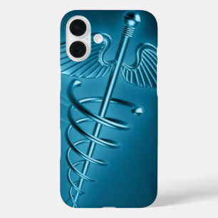 Coque Pour iPhone 16 Plus Bague bleue d'Asclepius