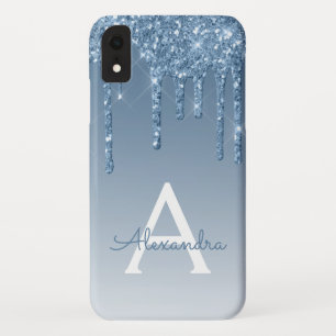 Case-Mate iPhone Case Bague bleue   Monogramme Parties scintillant étinc
