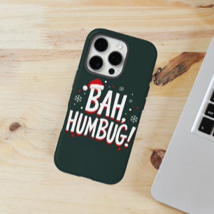 Coque iPhone 16 Pro BAH, HUMBUG ! en gras avec un petit chapeau de Pèr