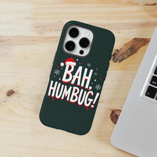 Coques Case-Mate iPhone BAH, HUMBUG ! en gras avec un petit chapeau de Pèr (Créateur téléchargé)