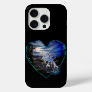 Coque Case-Mate iPhone Baie à la nuit, Amour Dauphin