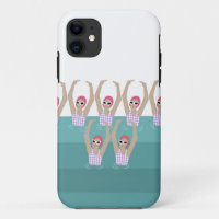 Baigneurs artistiques | Illustration de natation a