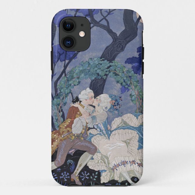 Coques Case-Mate iPhone Baiser secret, illustration pour des "fêtes (Dos)