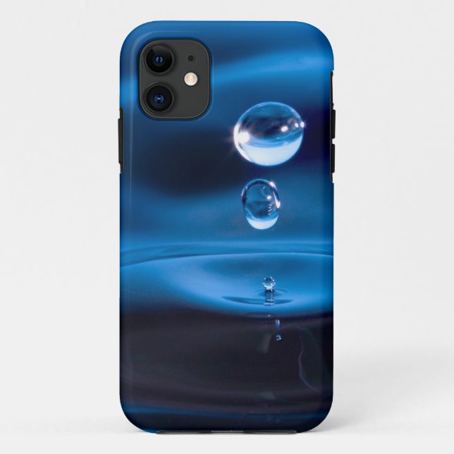 Coques Case-Mate iPhone Baisses de l'eau bleue (Dos)