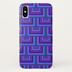 Coque Case-Mate Pour iPhone balance carré bleue et violette