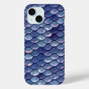 Coque Pour iPhone 15 Balances bleues de mer de sirènes