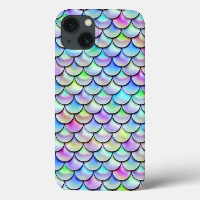 Coques Case-Mate iPhone Balances de sirène à bulle arc-en-ciel tombée (Verso)
